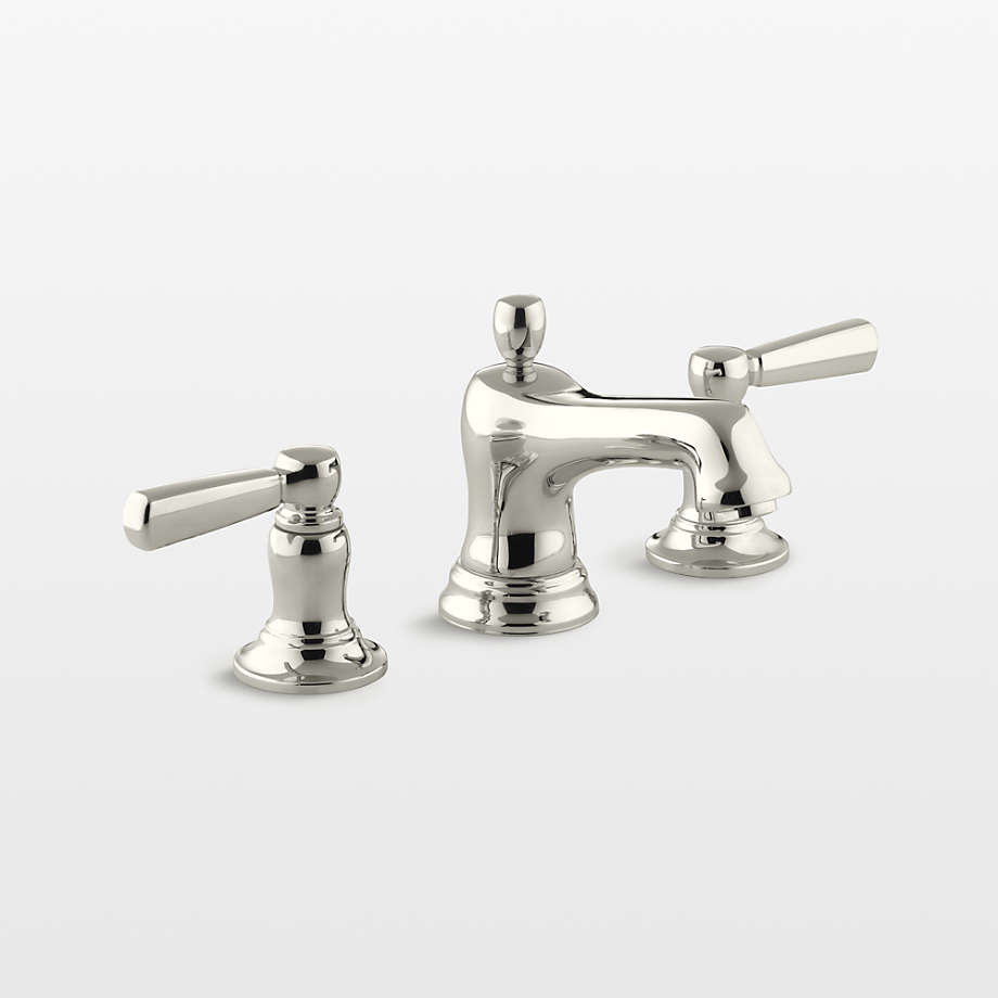 Kohler Bancroft Polished Nickel Bathroom Sink Faucet Crate & Barrel