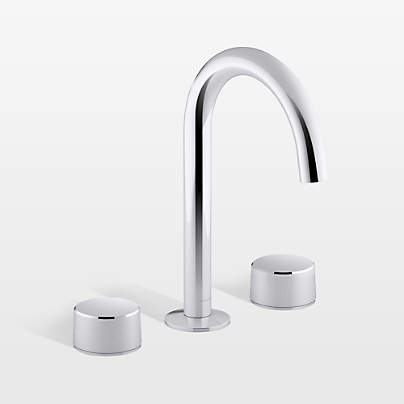 Kohler ® Components ® Chrome Widespread Bathroom Sink Faucet and Handles