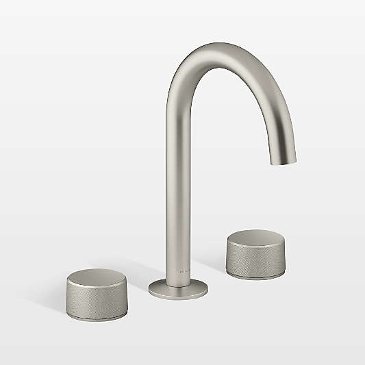 Kohler ® Components ® Nickel Widespread Bathroom Sink Faucet and Handles 