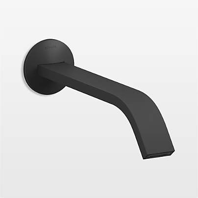 Kohler ® Components ® Black Wall-Mounted Bathroom Sink Faucet and Handles