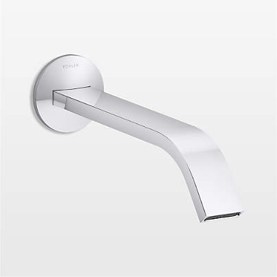 Kohler ® Components ® Chrome Wall-Mounted Bathroom Sink Faucet and Handle