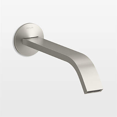 Kohler ® Components ® Nickel Wall-Mounted Bathroom Sink Faucet and Handles