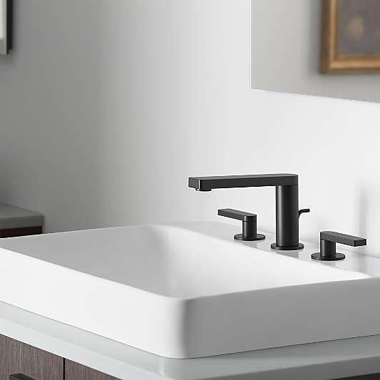 Kohler ® Composed ® Widespread Matte Black Bathroom Sink Faucet 