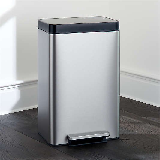 Kohler ® Dual-Compartment Stainless Steel Step Trash Can