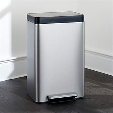 Simplehuman 10 Liter / 2.3 Gallon Small Semi-Round Bathroom Step Trash Can,  Brushed Stainless Steel & Reviews