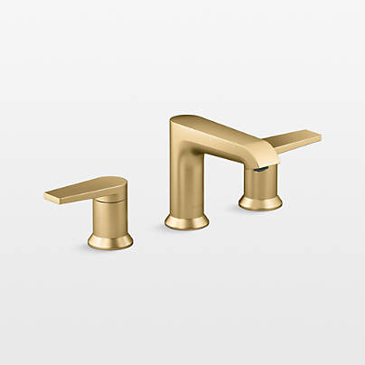 Kohler ® Hint ® Widespread Brushed Moderne Brass Bathroom Sink Faucet