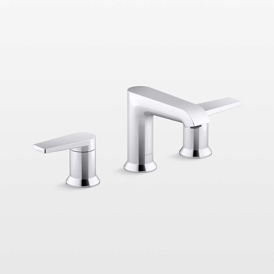 Kohler Hint Widespread Chrome Bathroom Sink Faucet + Reviews Crate