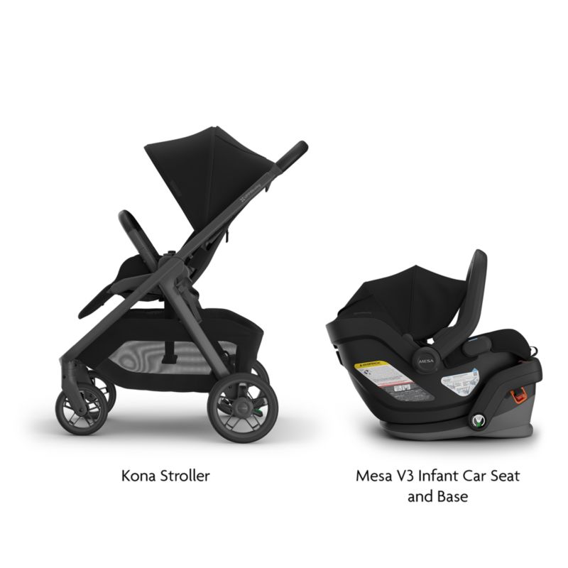 UPPAbaby Kona James Black Lightweight Baby Stroller + Mesa V3 Infant Car Seat Travel System - image 8 of 10