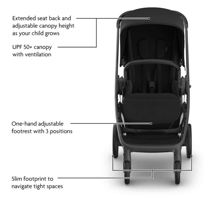 UPPAbaby James Black Kona Lightweight Baby Stroller - image 3 of 6