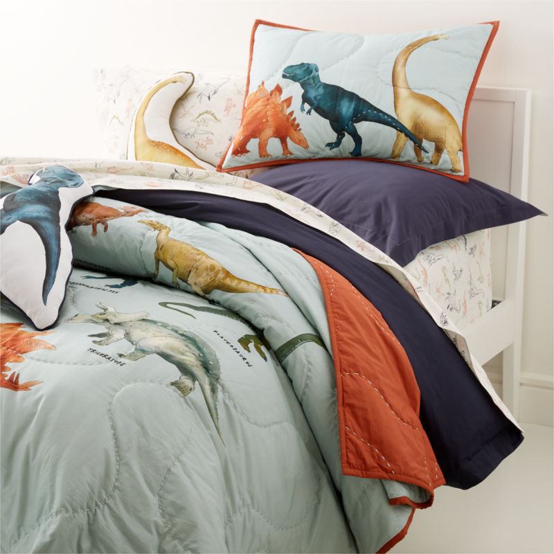 Queenwest Dinosaur Full Sheet Set 2 Pillowcases Boys Bedroom 