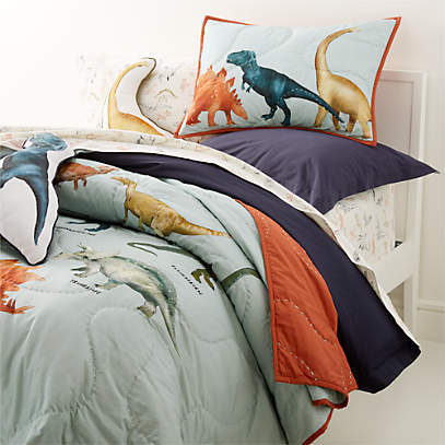 100% Cotton Kids Bedspread Quilts Set for Teens Boys Girls Bedding,Dinosaur Full 