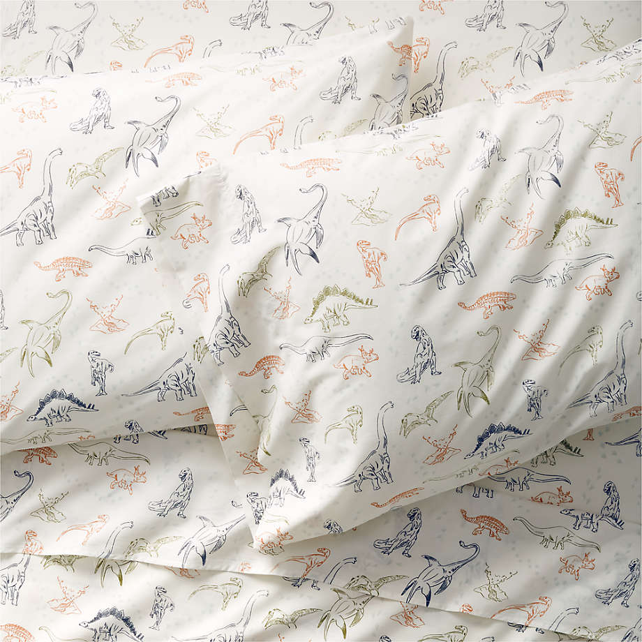 Koro Organic Dinosaur Kids Queen Sheet Set Reviews Crate Kids