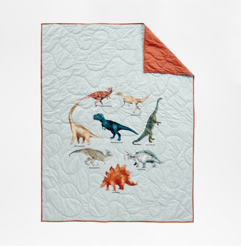 Koro Organic Cotton Dinosaur Kids Twin Quilt - image 8 of 14