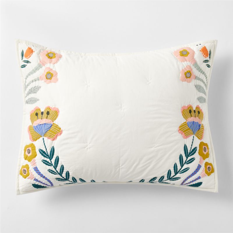 Koshi Organic Cotton Floral Kids Pillow Sham