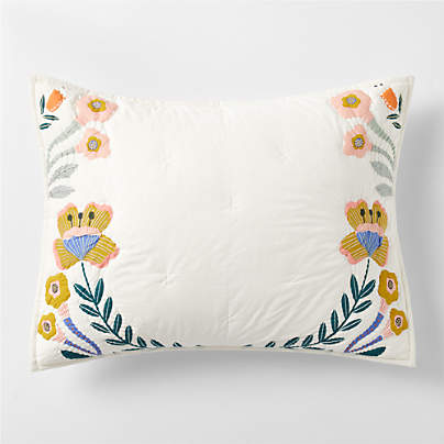 Koshi Organic Cotton Floral Kids Pillow Sham