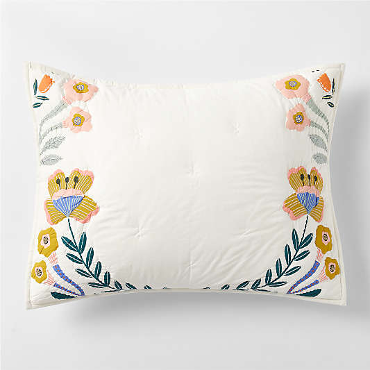 Koshi Organic Cotton Floral Kids Pillow Sham