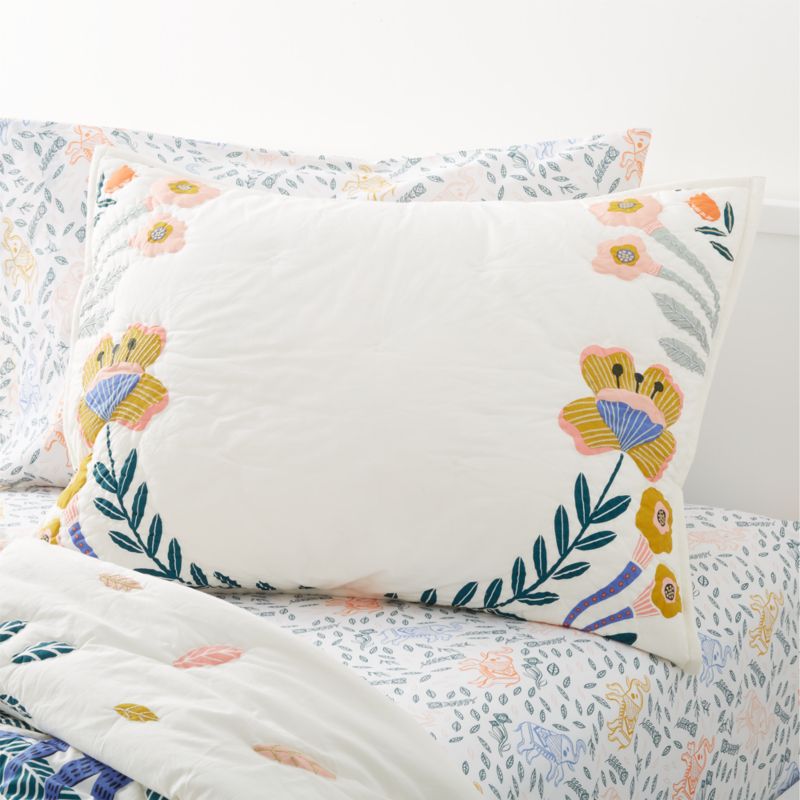 Koshi Organic Cotton Floral Kids Pillow Sham