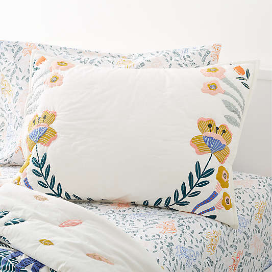 Koshi Organic Cotton Floral Kids Pillow Sham