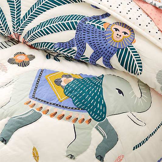 Koshi Organic Cotton Wild Animal Kids Full/Queen Quilt