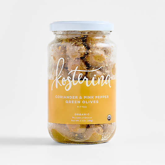 Kosterina Organic Coriander and Pink Pepper Olives