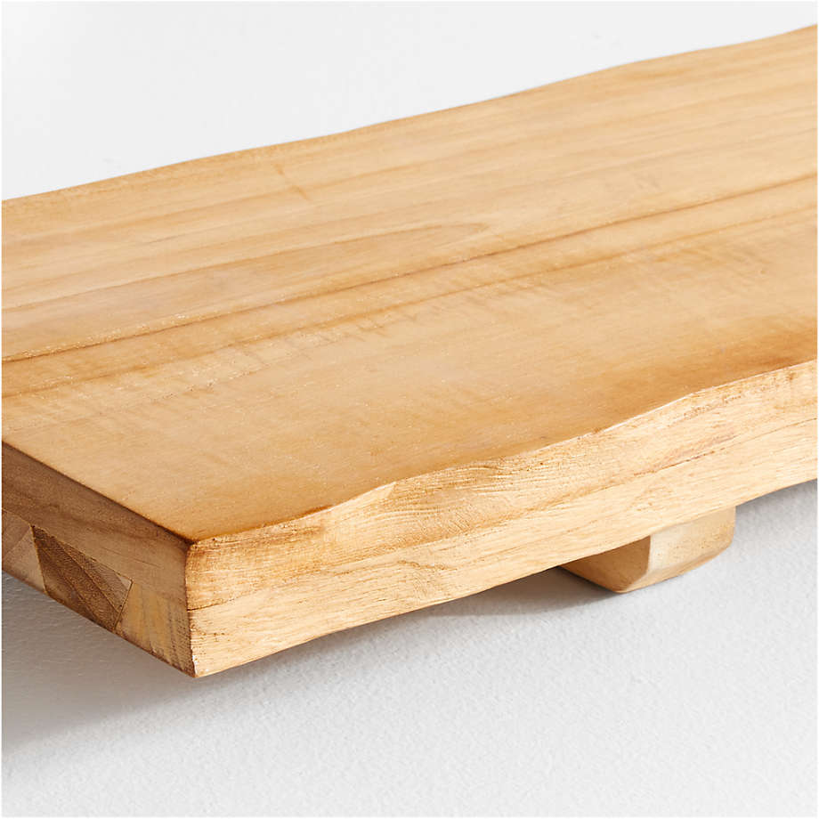 Crate&Barrel Wooden Bath Tray Square One