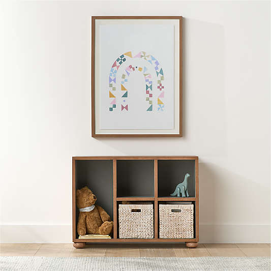 Keepsake 40" Hazlenut Wood Kids Storage Bookcase by Jeremiah Brent
