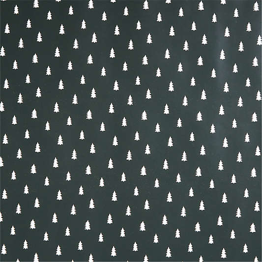 Kraft Green Trees Holiday Gift Wrap