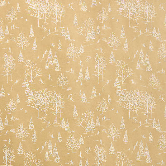 Kraft Skiers Holiday Gift Wrap