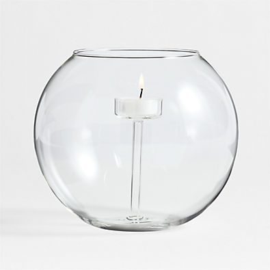 View Alina Large Clear Glass Tealight Candle Holder details
