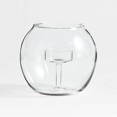 View Alina Small Clear Glass Tealight Candle Holder details