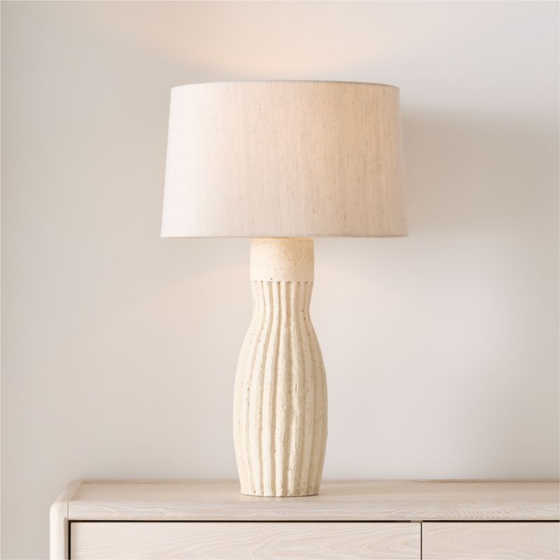 Karina Ivory Table Lamp 28.5" - image 8 of 11