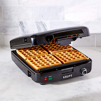 KRUPS 4 Slice Belgian Waffle Maker GQ502D51 GQ502D51