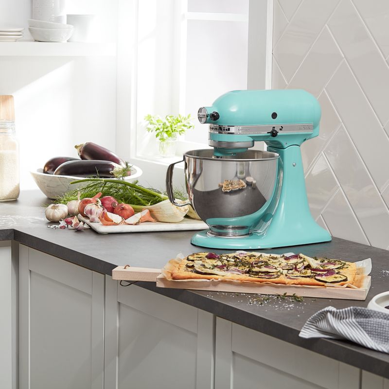 Kitchenaid hand mixer aqua sky best sale