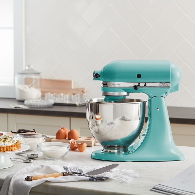 RC Willey - Make up to 9 dozen cookies in a single batch with this Aqua Sky  KitchenAid® Artisan® Series 5 Quart Tilt-Head Stand Mixer from RC Willey!🍪   KitchenAid