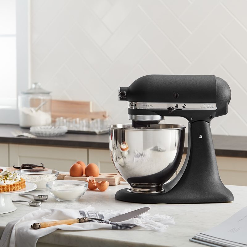 KitchenAid KSM150PSMC Metallic Chrome 5-Quart Tilt-Head Stand Mixer +  Reviews, Crate & Barrel