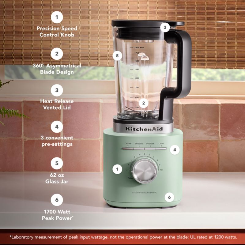 KitchenAid ® Cardamom Pure Power Blender with Glass Jar - image 2 of 7