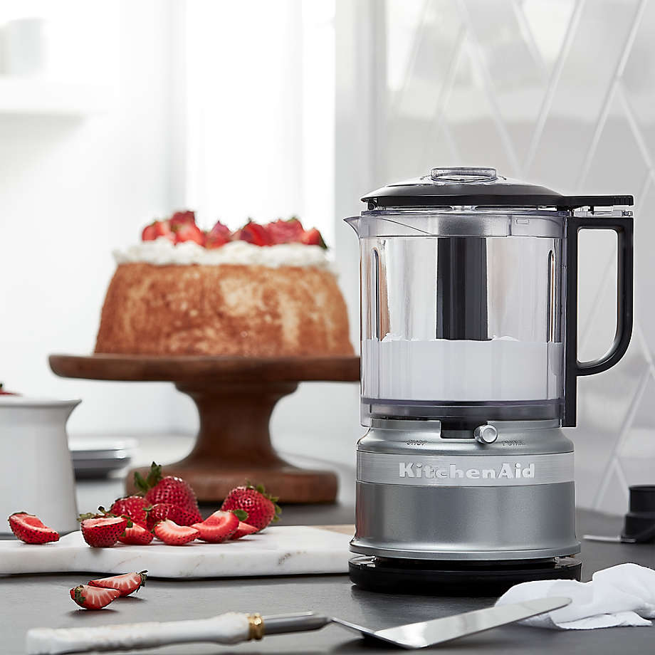 Crate&Barrel KitchenAid ® Contour Silver 5-Cup Mini Food Processor