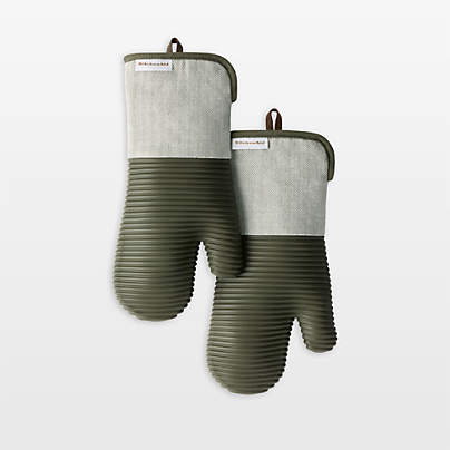 KitchenAid Design Series Evergreen Oven Mitts, Set of 2