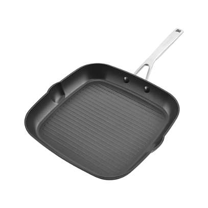 KitchenAid 10.25 Round Stainless Steel Non-Stick Grill Pan + Reviews, Crate & Barrel