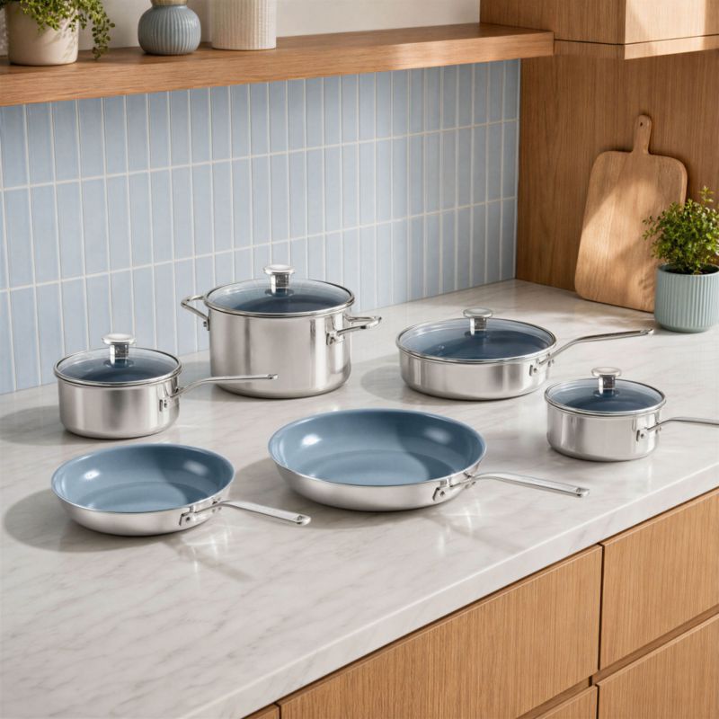 KitchenAid ® Design Series Luminaire Ceramic Nonstick 5-Ply 10-Piece Cookware Set - image 1 of 5