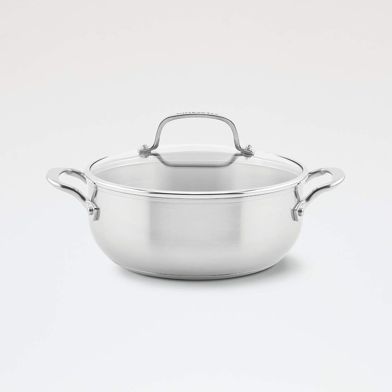 KitchenAid Stainless Steel 4Qt. Covered Casserole Dish with Lid