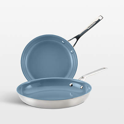 KitchenAid ® Design Series Luminaire Ceramic Nonstick 10" and 12" Fry Pans Set