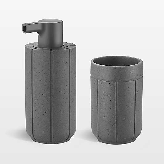 Kua Soap Dispenser and Tumbler Set in Magnet