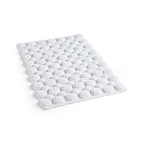 17 in. x 36 in. Foam Bath Mat in White