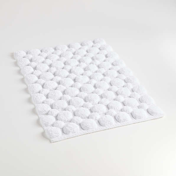 White deals shower mat