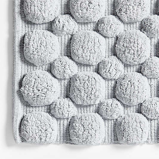 Kupla Grey 100% Organic Cotton Bath Rug