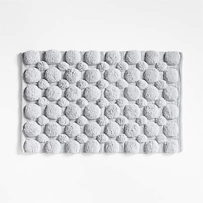 Kupla Grey 100% Organic Cotton Bath Rug