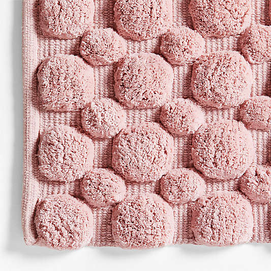 Kupla Pink Cotton Bath Rug