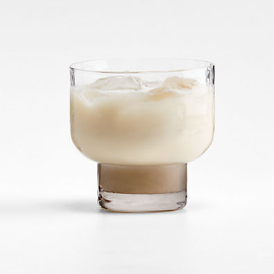 View Kuruwa 12-Oz. Clear and Grey Hammered Glass Double Old-Fashioned Glass by Eric Adjepong details