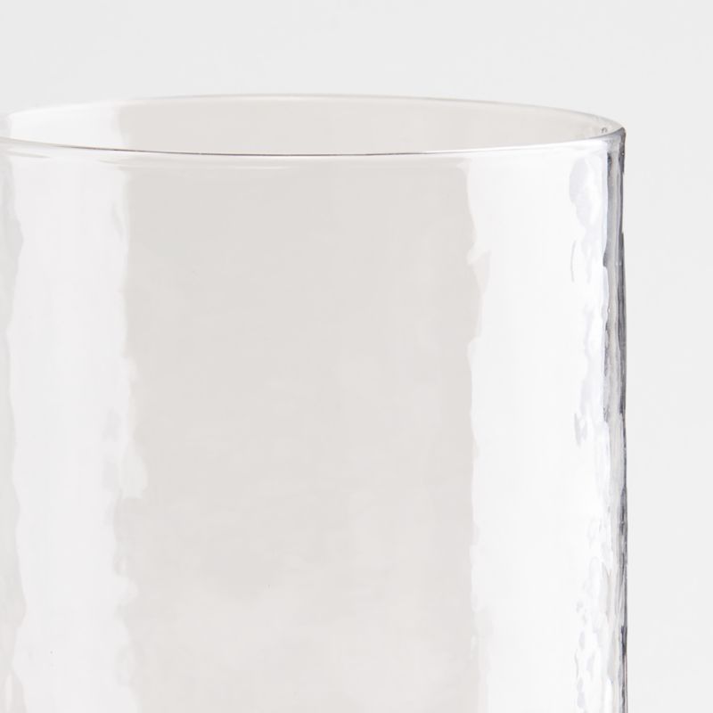 Kuruwa Clear Hammered Glass Tumbler by Eric Adjepong